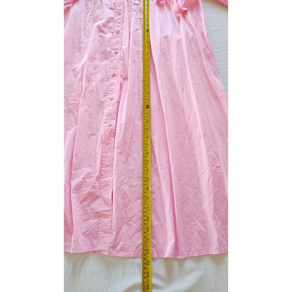 Universal Threads 100% Cotton Pink Shirt Dress Caftan With Pocket Size Large New - Picture 15 of 16